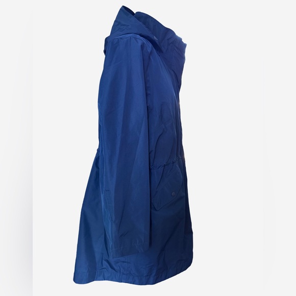Lands’ End Navy Squall Hooded Waterproof Raincoat • Sealed Seams • Plus Size 2X - Picture 3 of 12